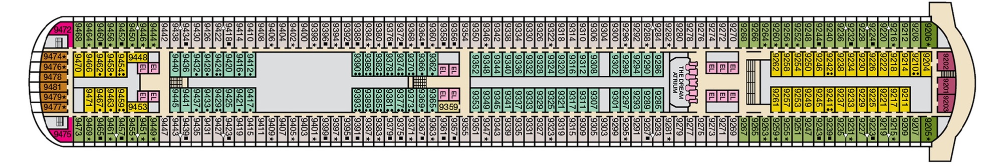 Deck 9 - Vista plan